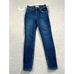 Wrangler Jeans Womens 6 Blue Denim Cotton Stretch High Rise Unforgettable Skinny